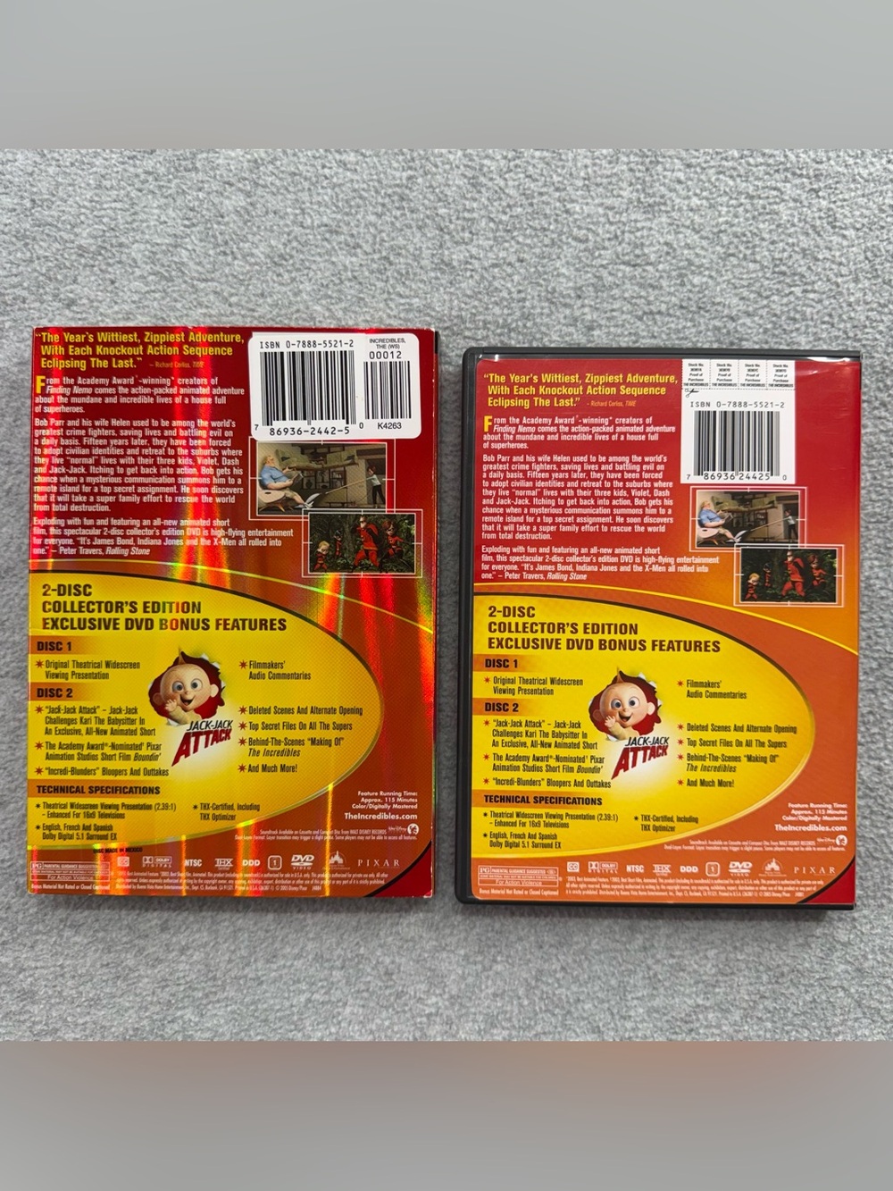 The Incredibles (2005 DVD, 2-Disc Collector's Edition, Widescreen) Disney Pixar - Picture 3 of 14